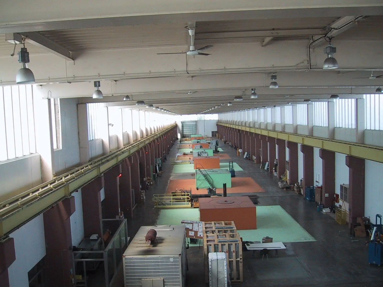 E.B. Campbell hydroelectric station powerhouse interior